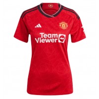 Manchester United Casemiro #18 Replica Home Shirt Ladies 2023-24 Short Sleeve